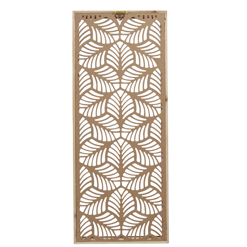 Bayou Breeze Carved Leaf Wood Wall Panel Wall Décor & Reviews Wayfair